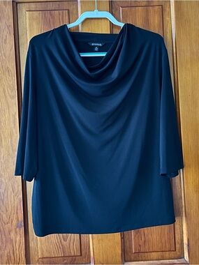 George Black Cowl Neck Top